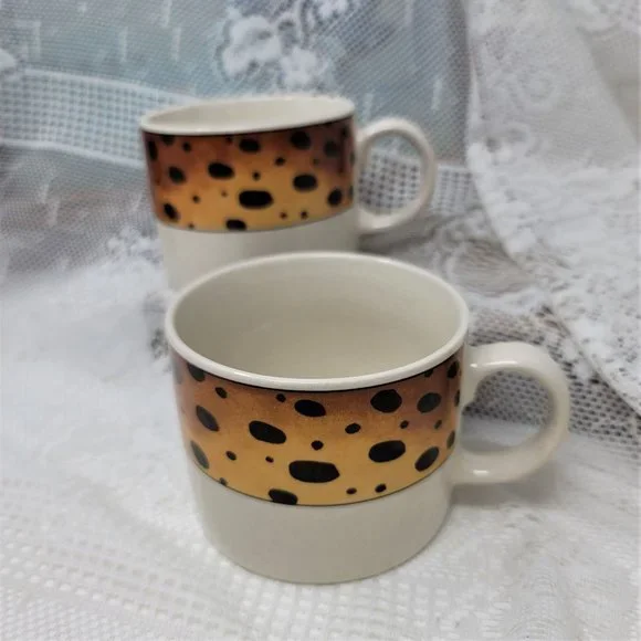 Majesticware by Sakura Stoneware Tribe 1997 Cups Two (2) - Picture 6 of 10